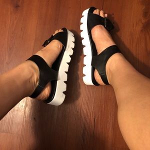 ASOS platform buckle sandals